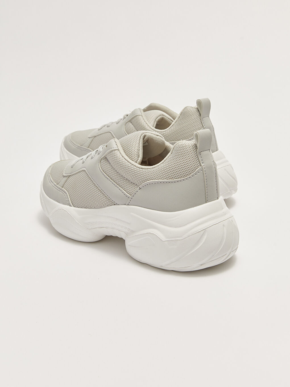 Mesh Detailed Thick Sole Women's Active Sports Shoes-7