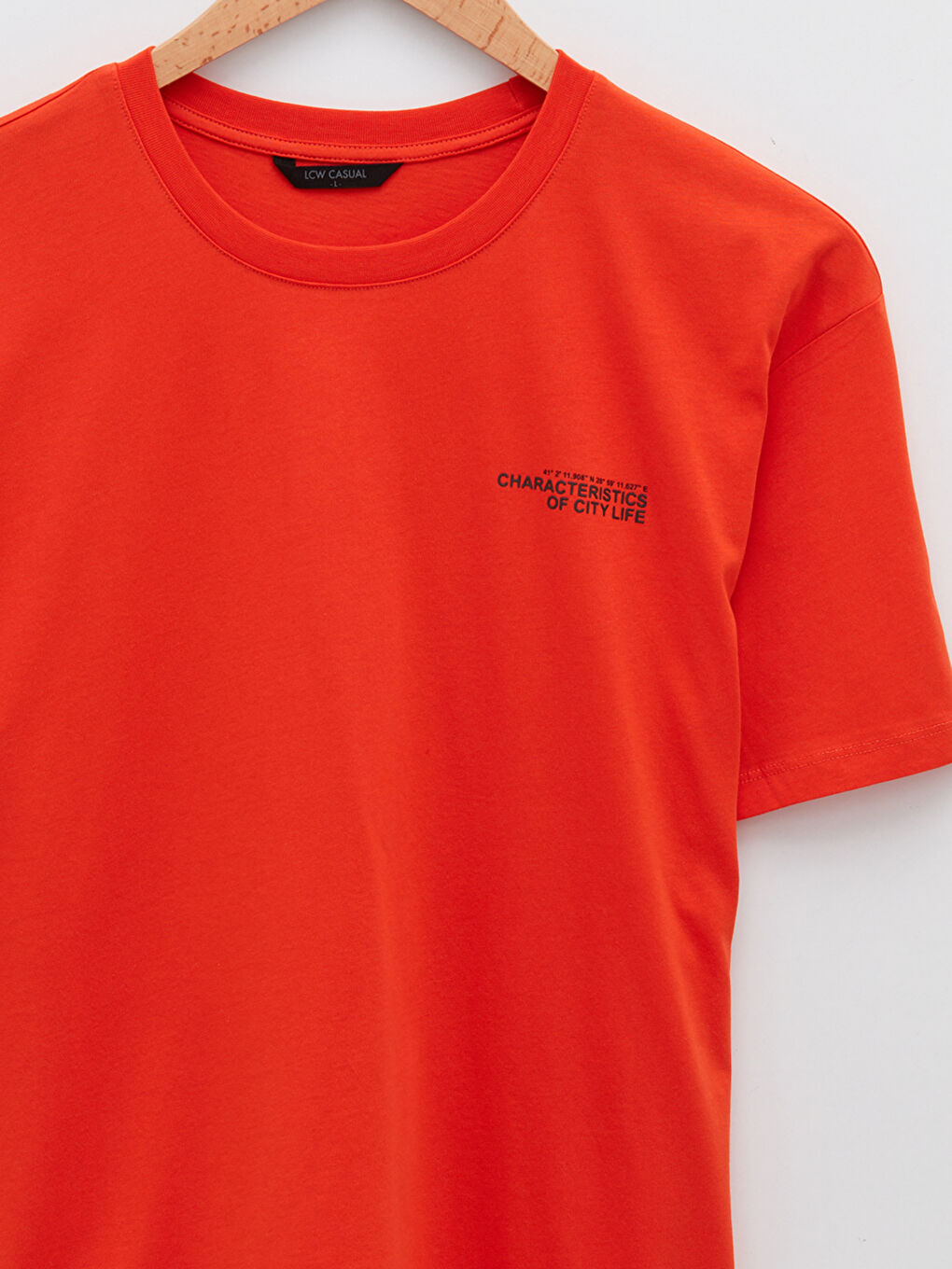 Crew Neck Short Sleeve Printed Combed Cotton Men's T-shirt-7