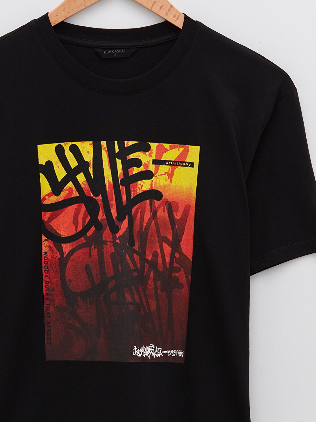 Crew Neck Short Sleeve Printed Combed Cotton Men's T-shirt-7