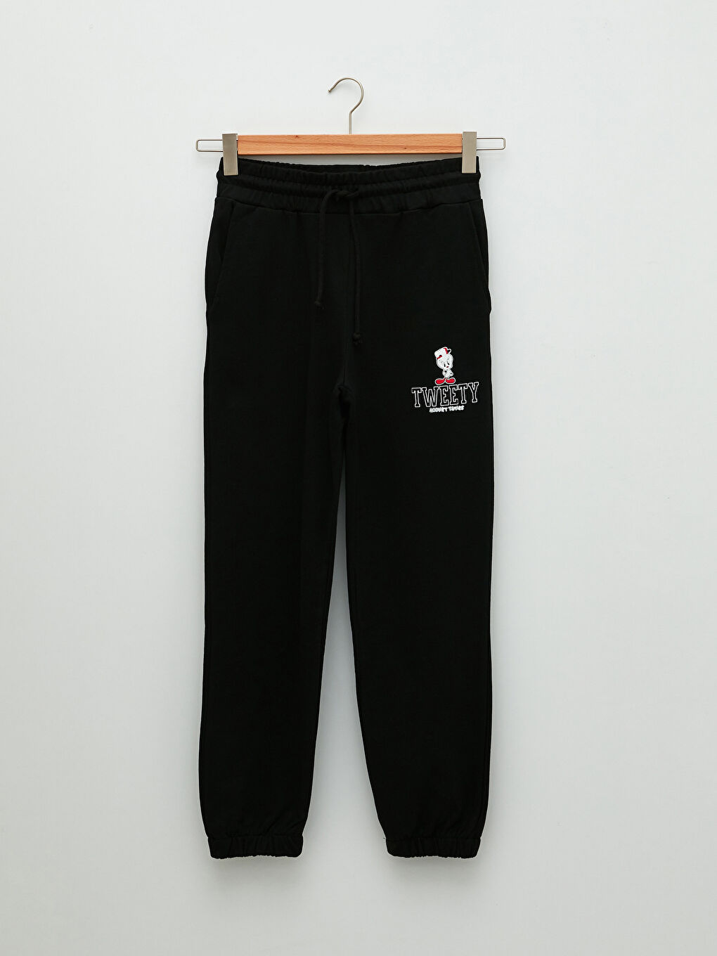 بنطلون رياضي بطبعة تويتي بخصر مطاطي للسيدات-6