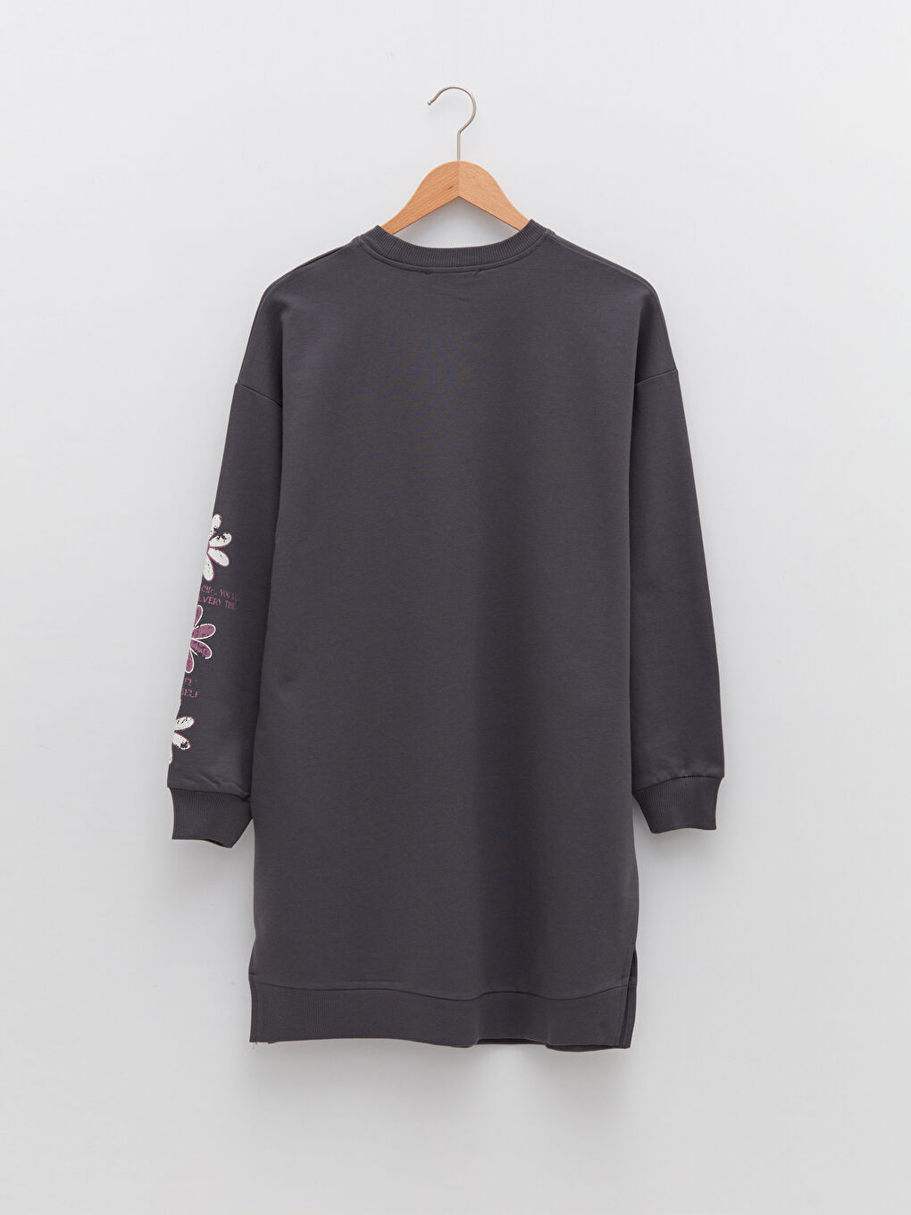 Crew Neck Printed Long Sleeve Oversize Women's Sweatshirt Tunic-6