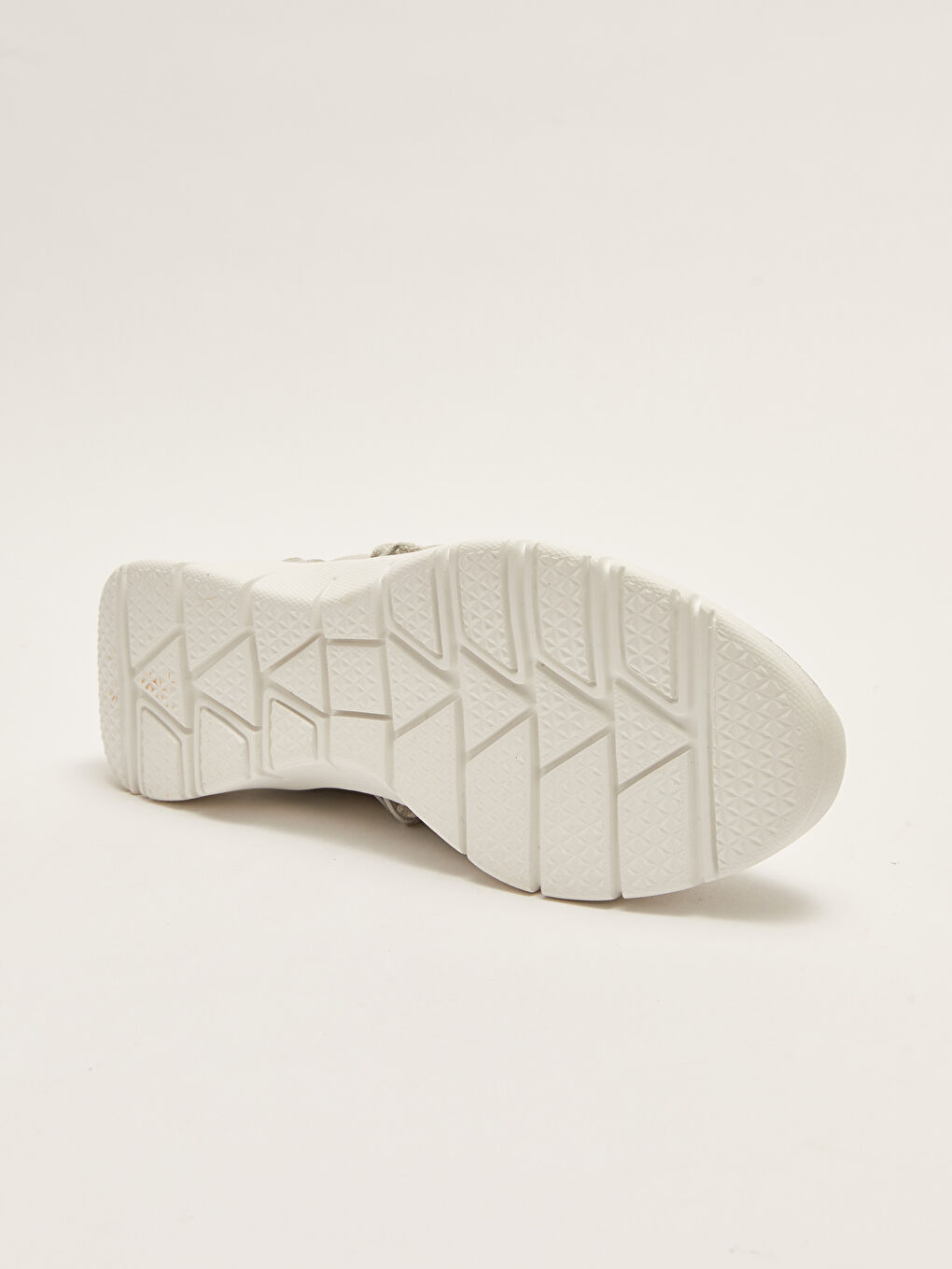 Gri Süs Bağcıklı Kadın Spor Ayakkabı-3