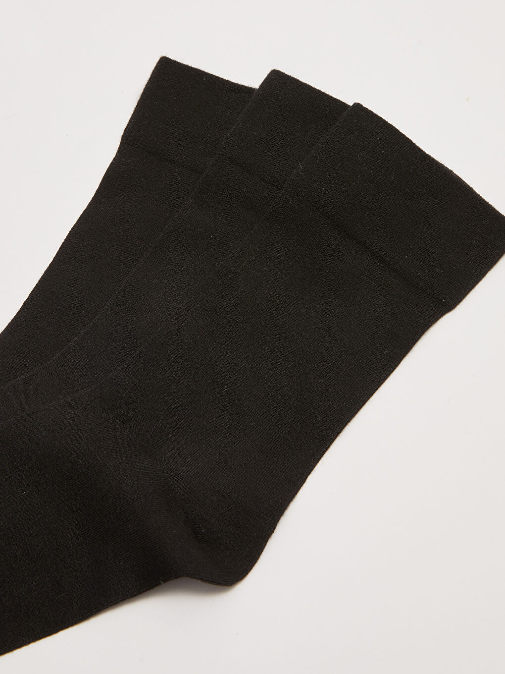 Siyah Lastiksiz Erkek Bambu Soket Çorap 5'li-1