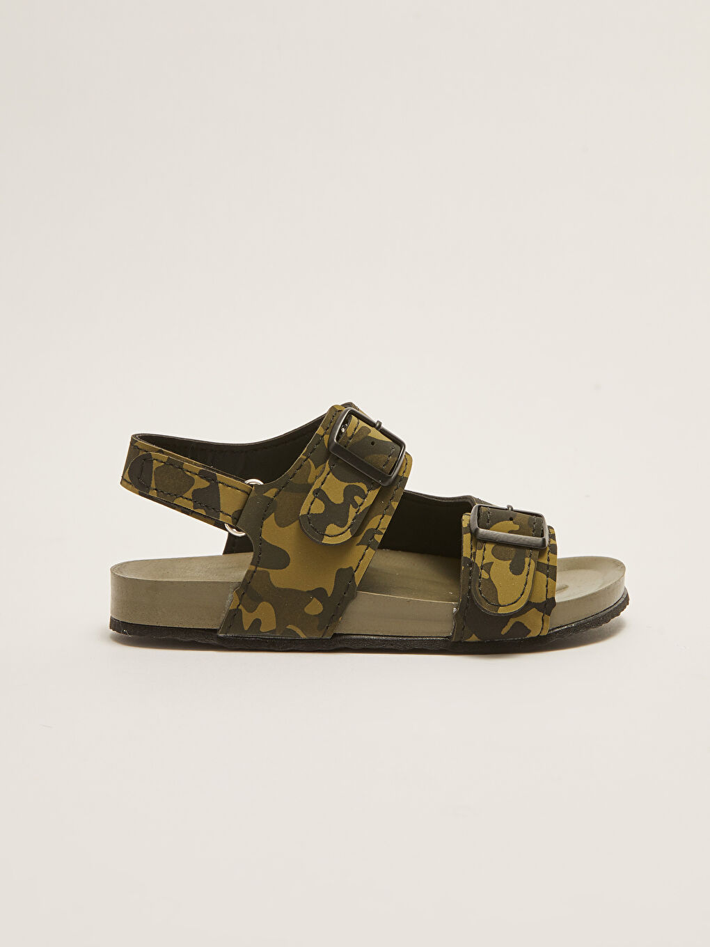 Sandale pentru Bebeluși Băieți cu Detalii Cataramă Dublă și Închidere cu Bandă Velcro-1