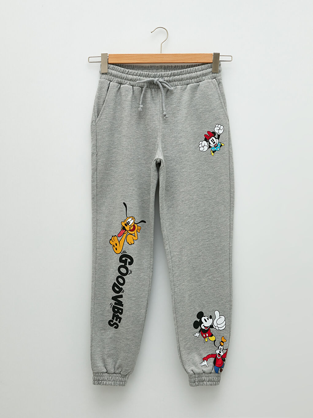 Elastic Waist Mickey Mouse Printed Women's Jogger Sweatpants-4