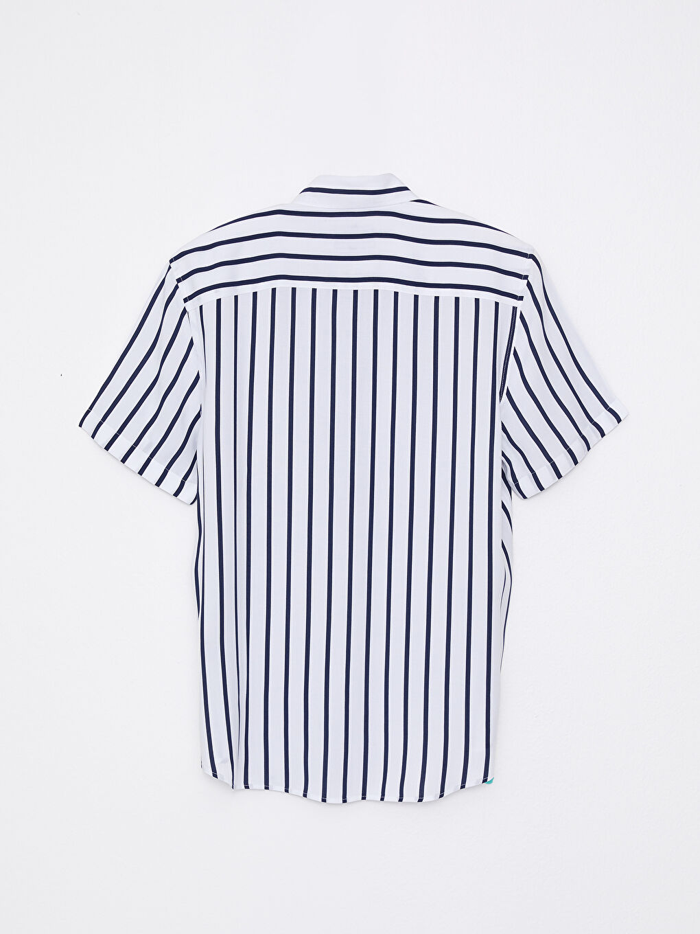 Standardni kroj Kratki rukav Prugasta Viskoza Muška Košulja-7