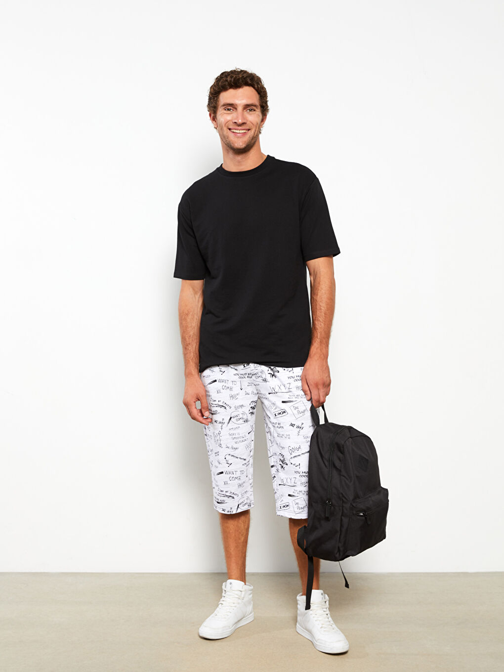 قيعان بيجامات رجالي بقصة عادية-1