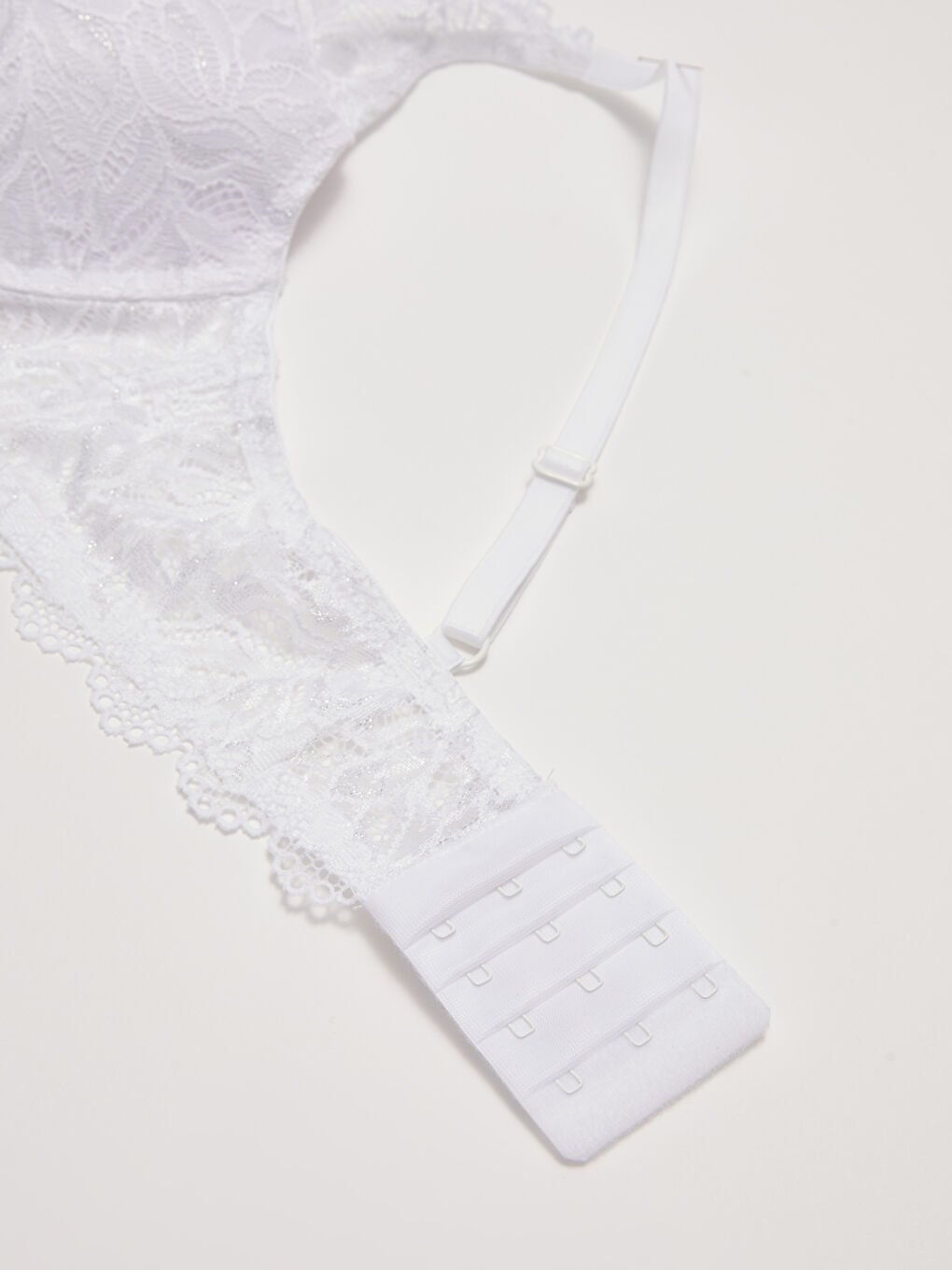 Beyaz Balenli Dolgusuz Dantelli Bride Fantezi Tişört Sütyen-4