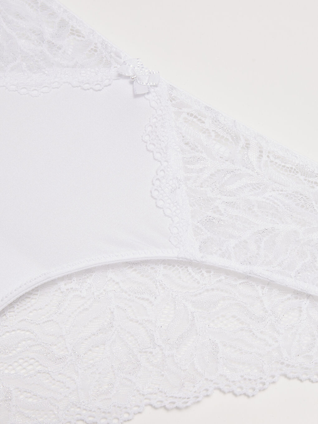 Beyaz Dantelli Bride Fantezi Bikini Külot-3