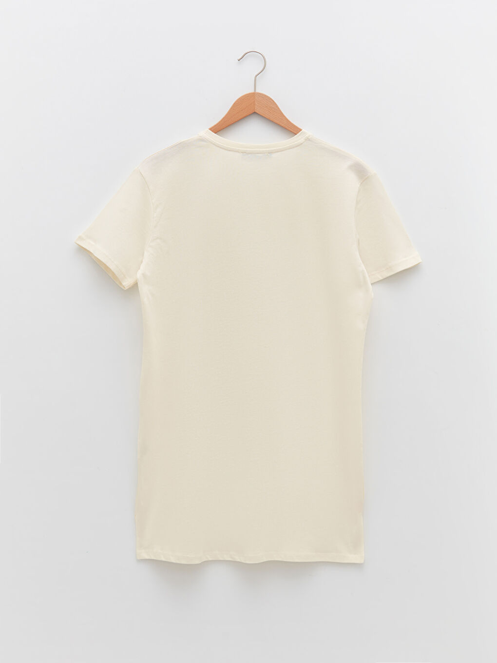 Crew Neck Printed Short Sleeve Cotton Women's Tunic-5