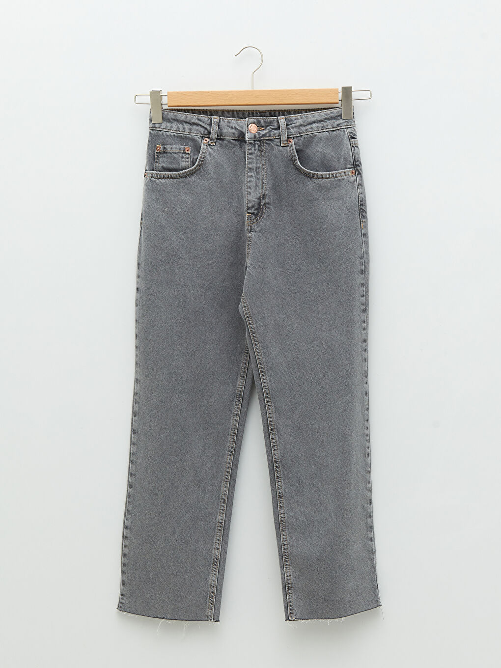 High Waist Standard Fit Pocket Detailed Women's Jean Trousers -S2DC68Z8-KSM