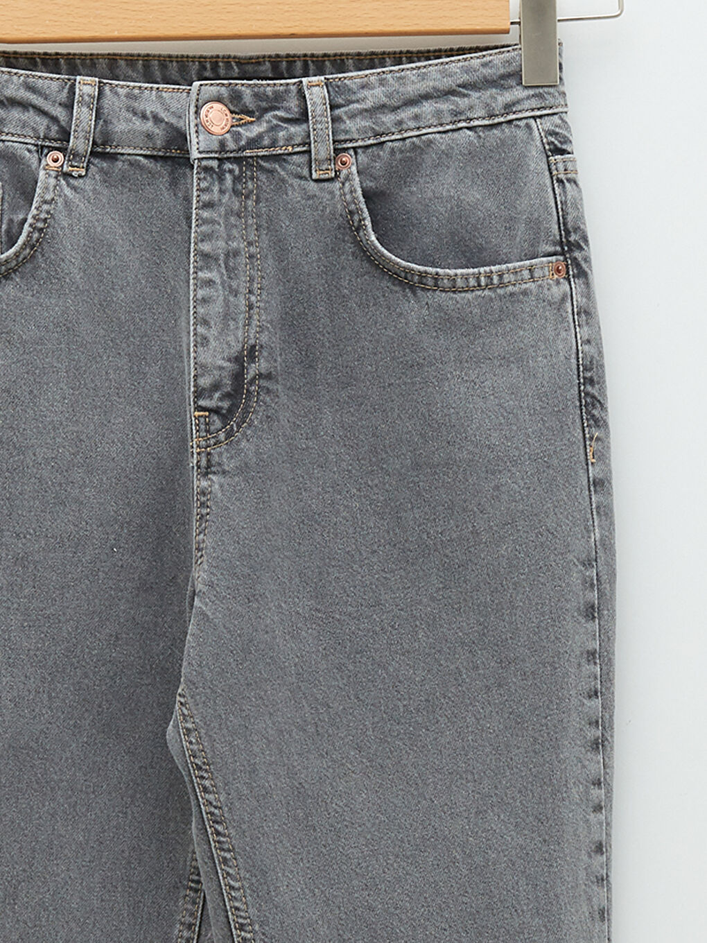 High Waist Standard Fit Pocket Detailed Women's Jean Trousers -S2DC68Z8-KSM