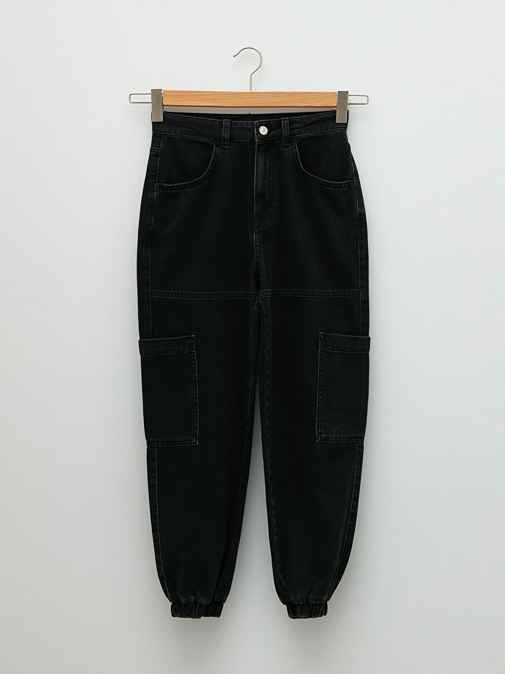 Blugi Jogger cu Talie Înaltă pentru Femei-5