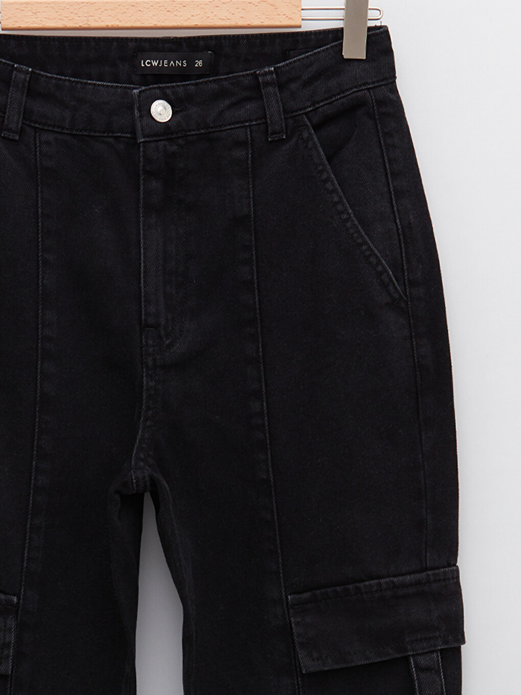 High Waist Mom Fit Pocket Detailed Rodeo Women's Jean Trousers-10