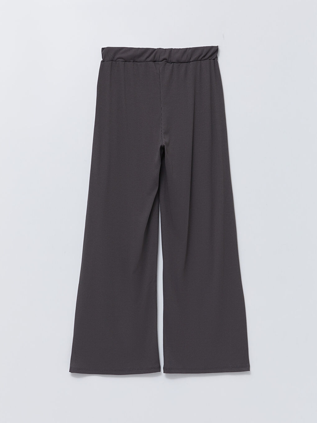 Gri Kadın Beli Lastikli Düz Eşofman Altı-6