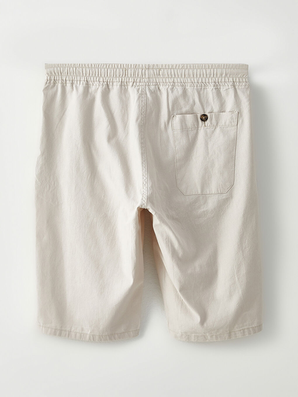 Gri Standart Kalıp Gabardin Erkek Şort-7