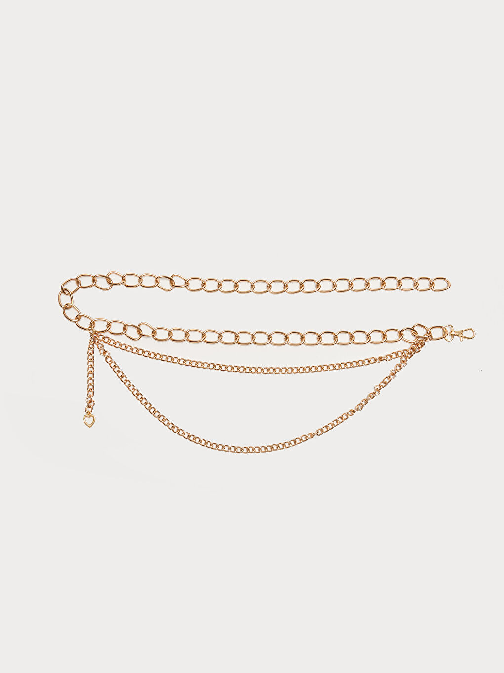 Sarı İnce Zincir Kadın Bel Kemeri