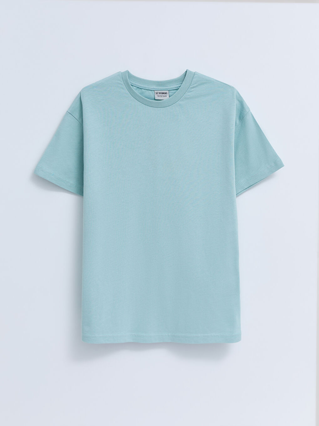 Crew Neck Short Sleeve Cotton Boy T-Shirt and Shorts-1