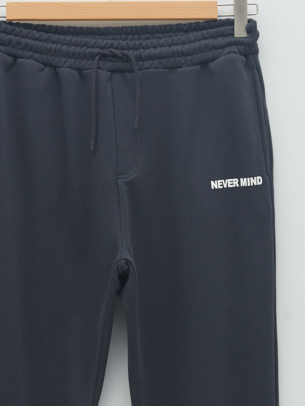 Antrasit Standart Kalıp Erkek Eşofman Altı-7