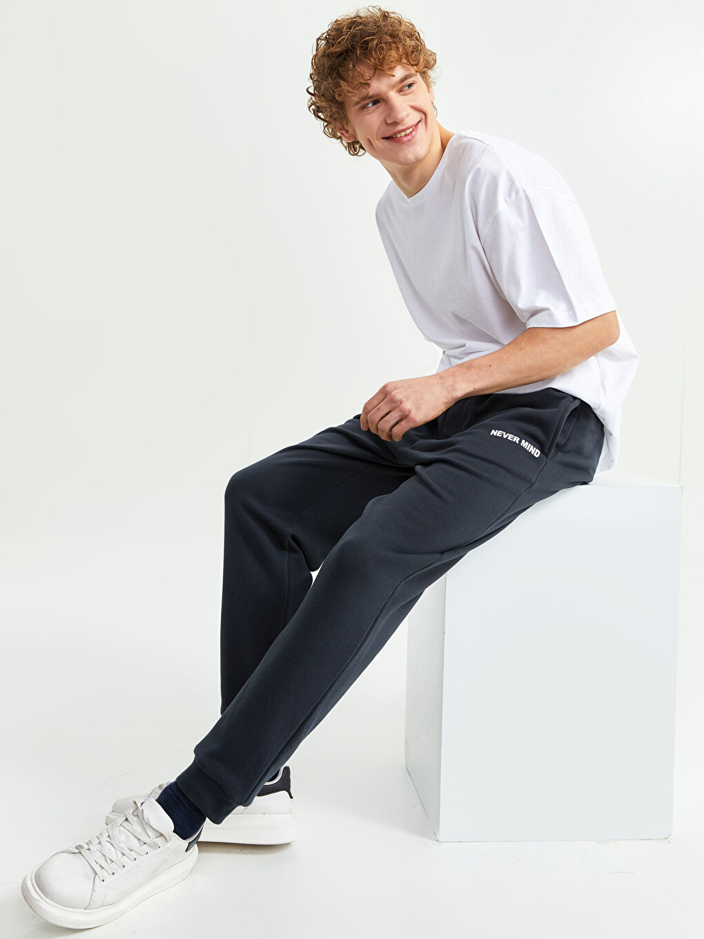 Antrasit Standart Kalıp Erkek Eşofman Altı