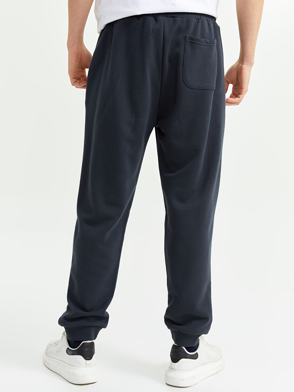 Antrasit Standart Kalıp Erkek Eşofman Altı-4