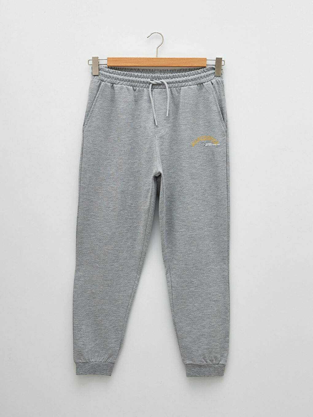 Gri Standart Kalıp Erkek Eşofman Altı-5