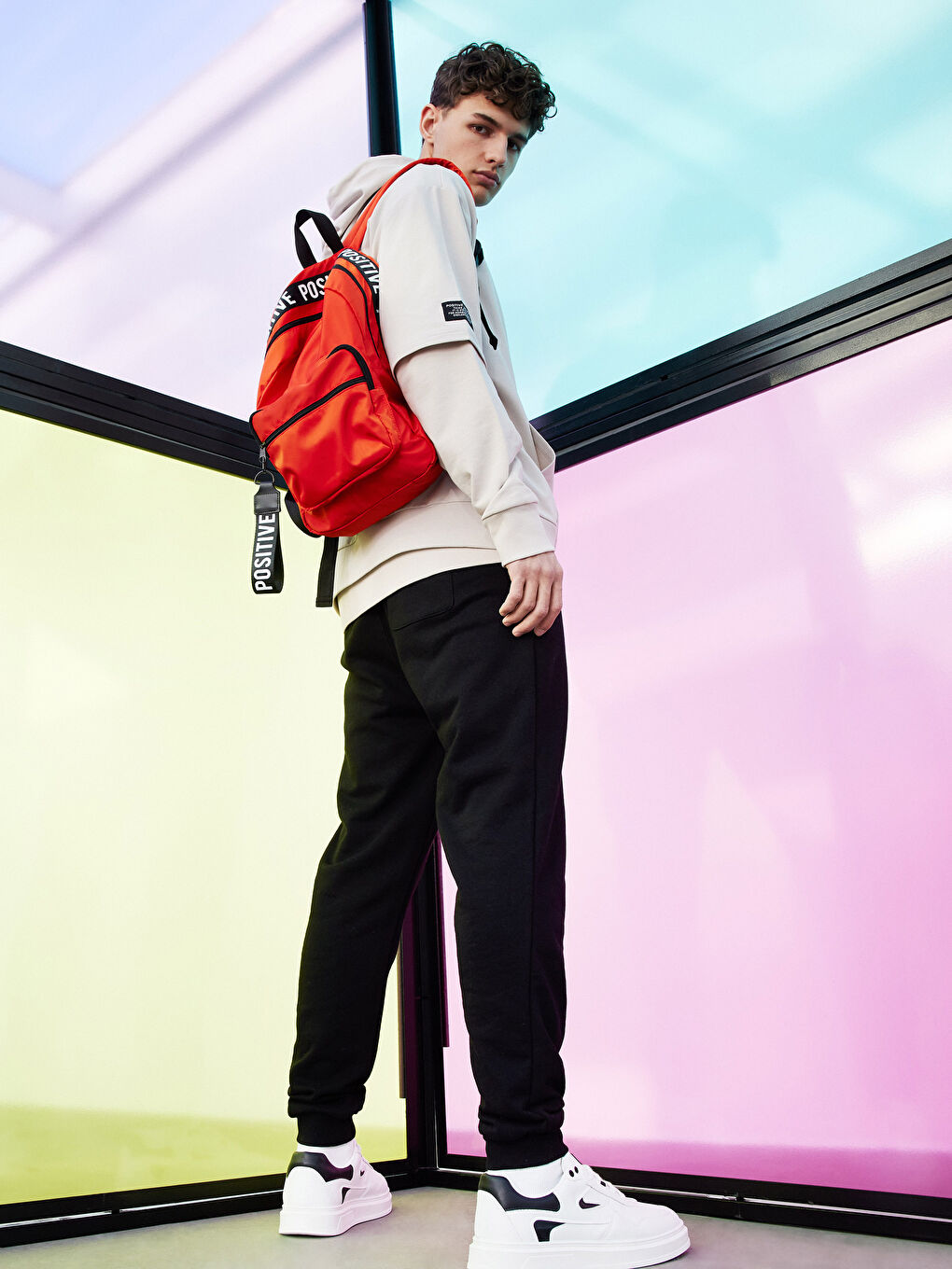 بنطلون رياضي بقصة عادية - للرجال