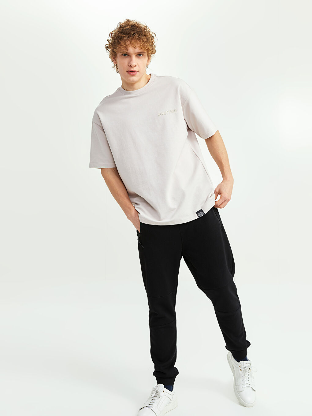 Oversize Crew Neck Short Sleeve Printed Jersey Men's T-Shirt-2