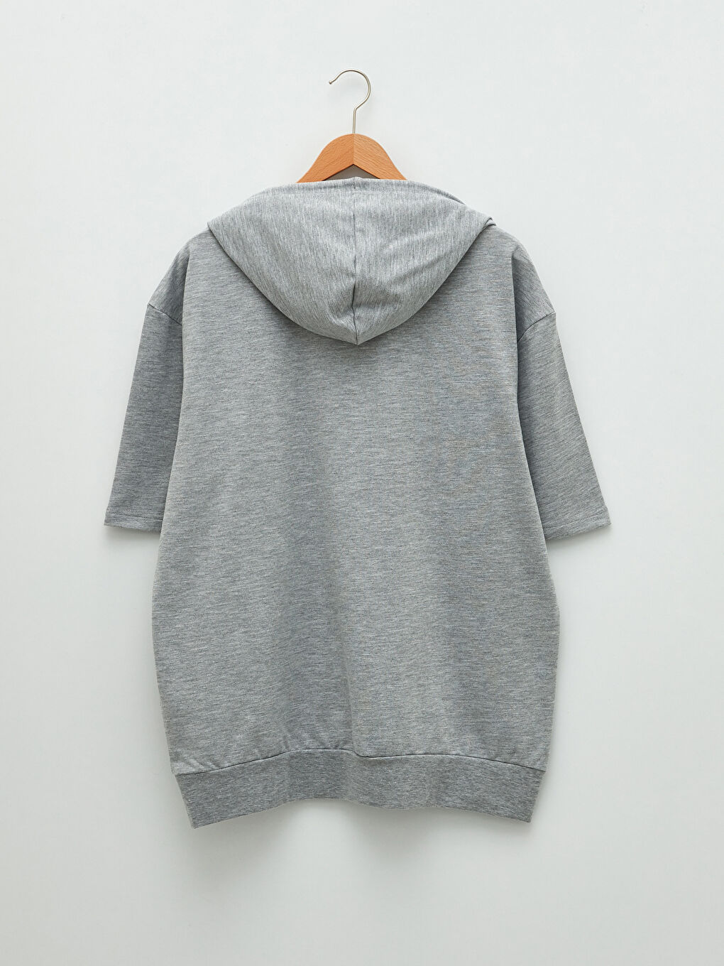 Oversize Hoodie Short Sleeve Printed Men's Hoodie-6