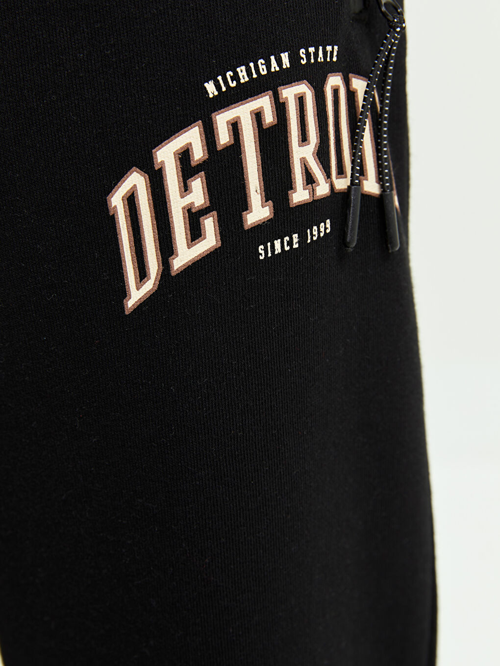 Siyah Standart Kalıp Erkek Eşofman Altı-2