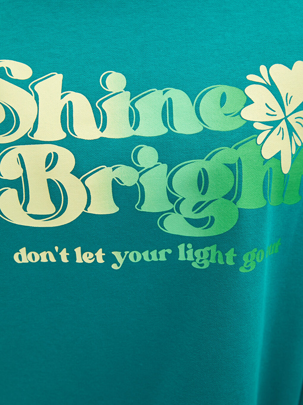 Crew Neck Printed Long Sleeve Women's Sweatshirt-3