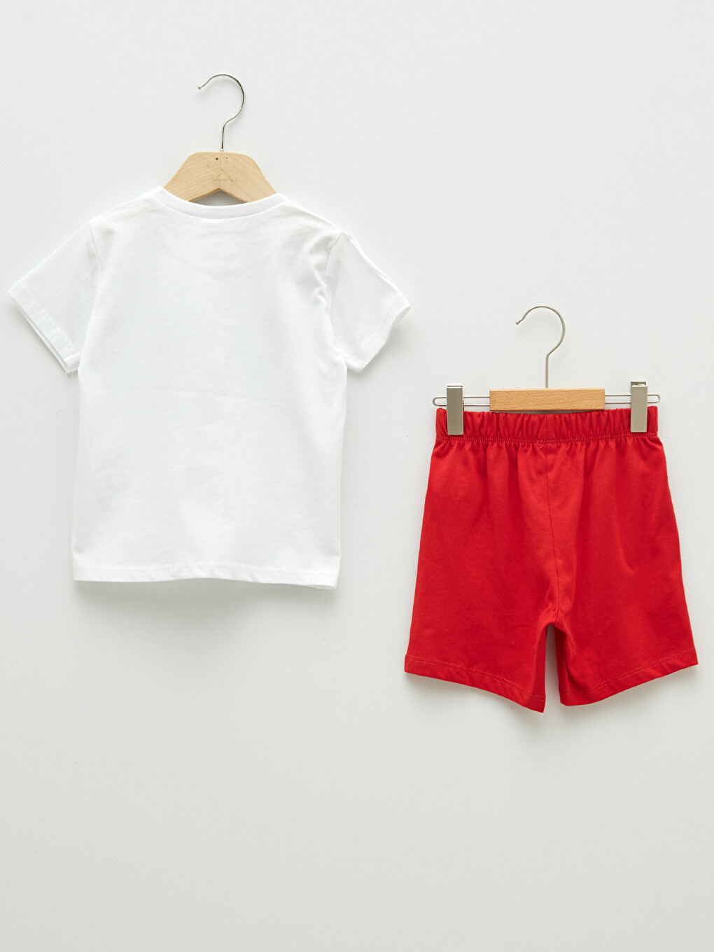 Crew Neck Short Sleeve Printed Baby Boys' T-Shirt and Shorts 2 Pack Set-1