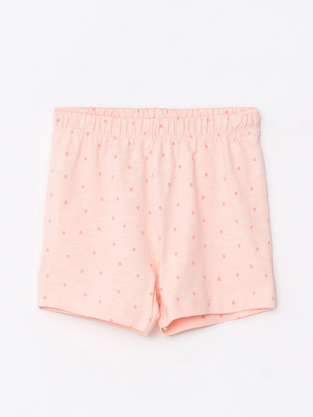 Mercan Kare Yaka Askılı Baskılı Pamuklu Kız Bebek Pijama Takım-2