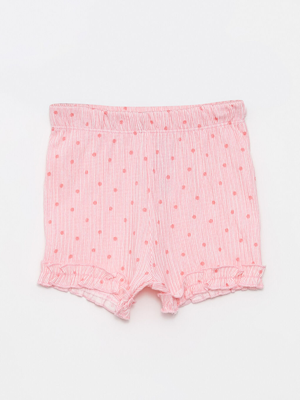 Пижамный комплект для малышки с круглым вырезом и коротким рукавом с принтом-3