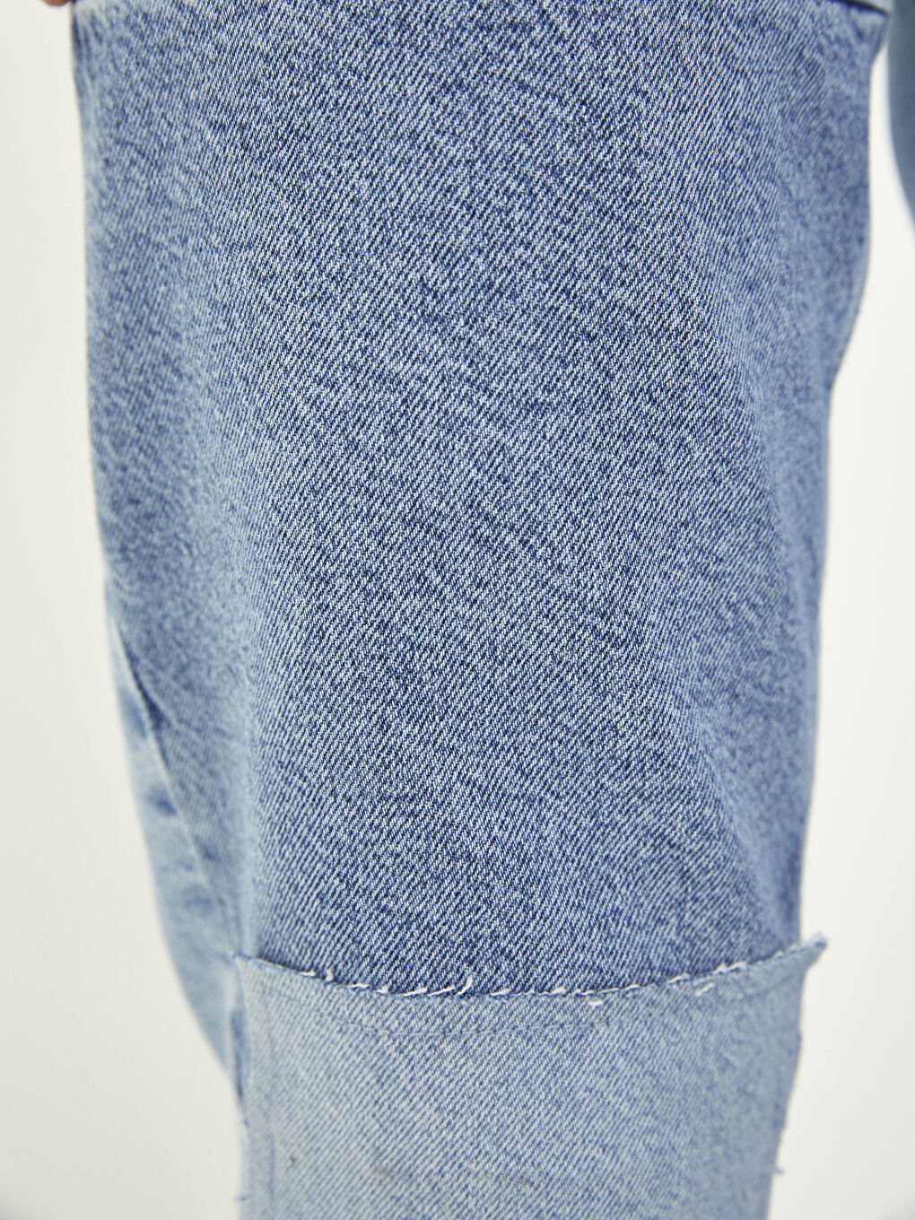 İndigo Yüksel Bel Mom Fit Cep Detaylı Kadın Rodeo Jean Pantolon-3