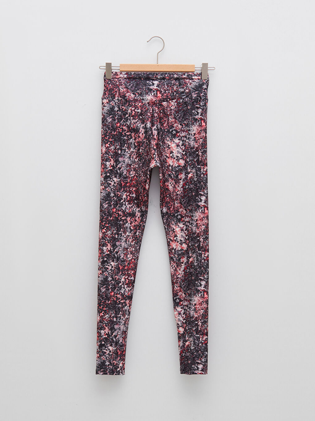 Karışık Beli Lastikli Desenli Kadın Spor Tayt-12