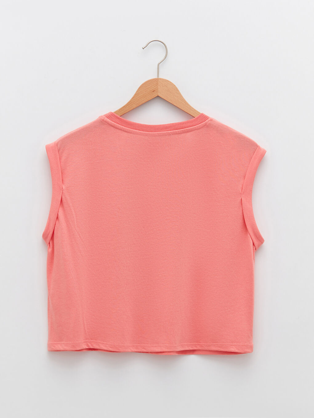 Mercan Kadın Bisiklet Yaka Düz Spor Tişört-6