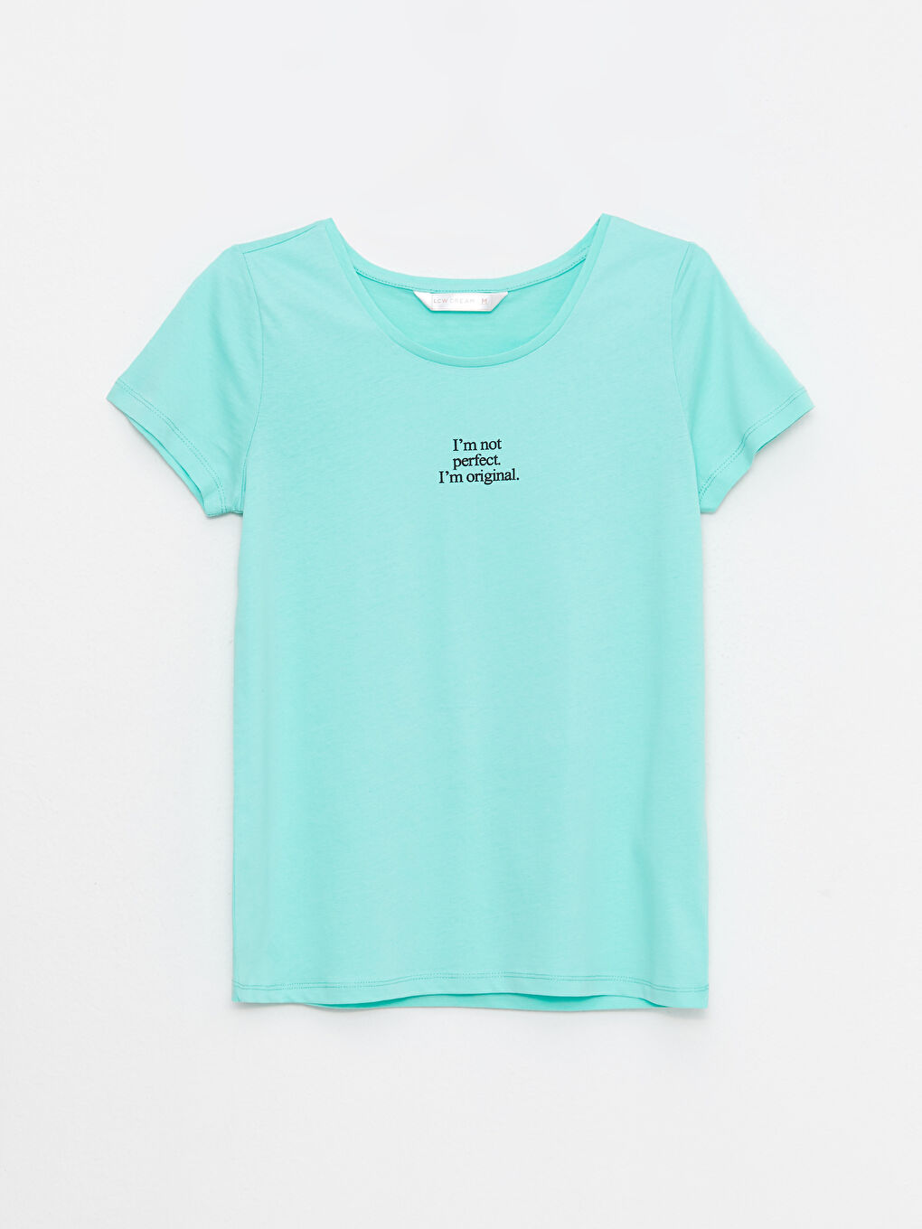 طقم بيجامة ياقة دائرية كم قصير مطبوع قطن للسيدات-6