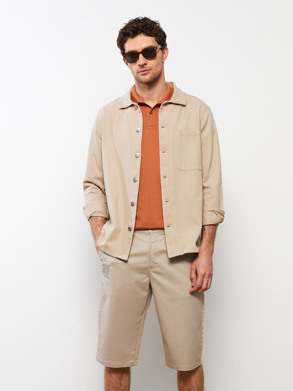 Standard Pattern Gabardine Men's Shorts -S2DF54Z8-S2N