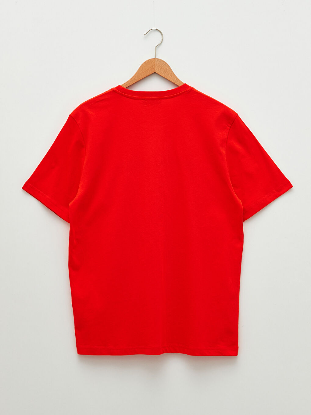 Crew Neck Short Sleeve Printed Combed Cotton Men's T-shirt-6