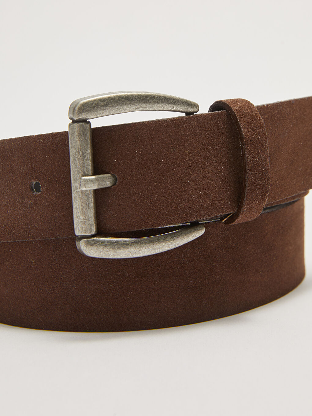 Kahverengi Metal Tokalı Erkek Kemer-2