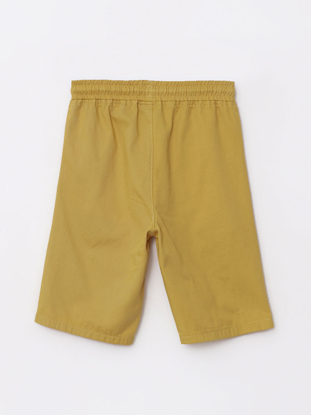 Short garçon basique en gabardine avec taille élastique-1