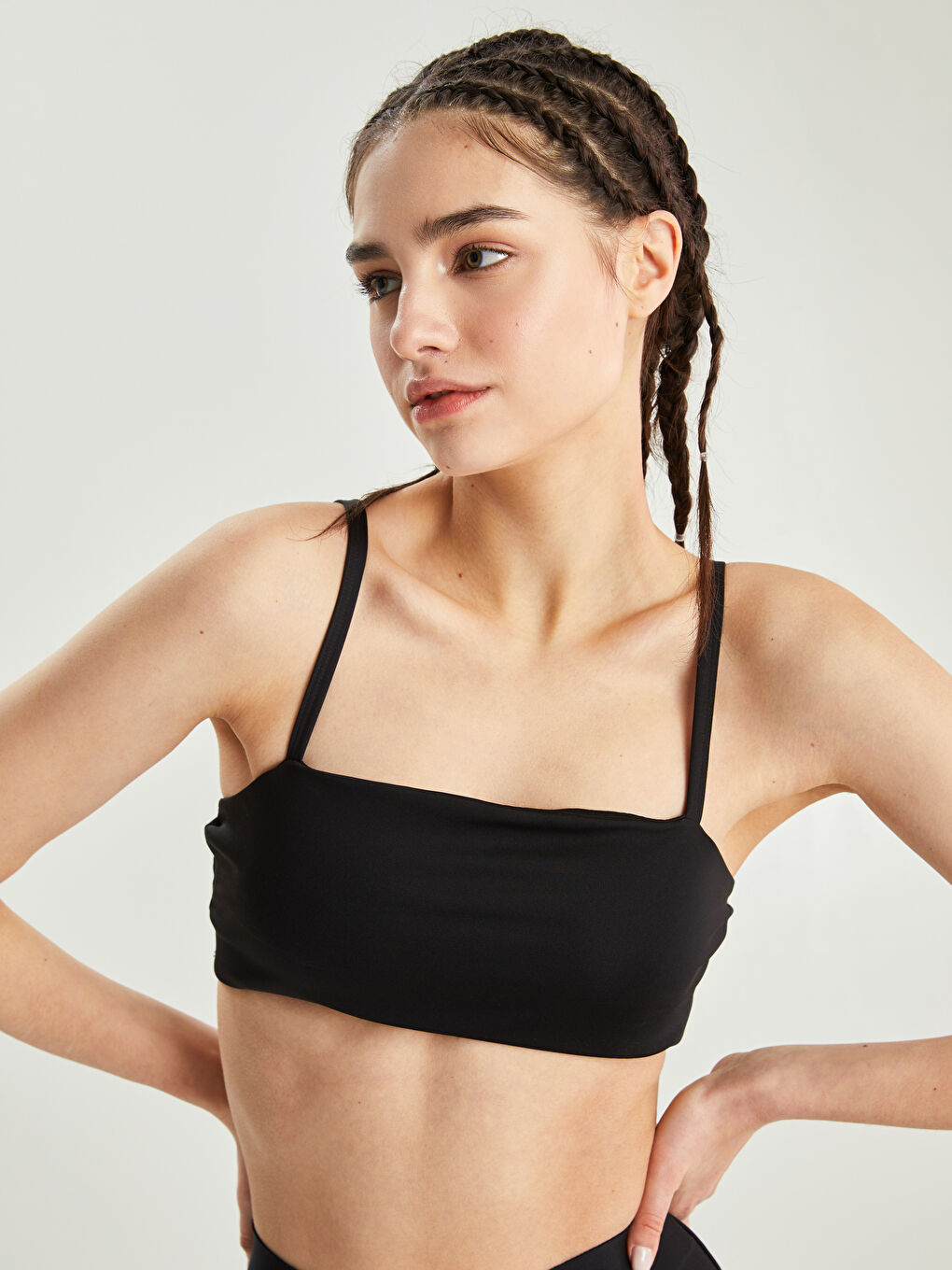 Bustieră Sport cu Bretele Drepte pentru Femei-1