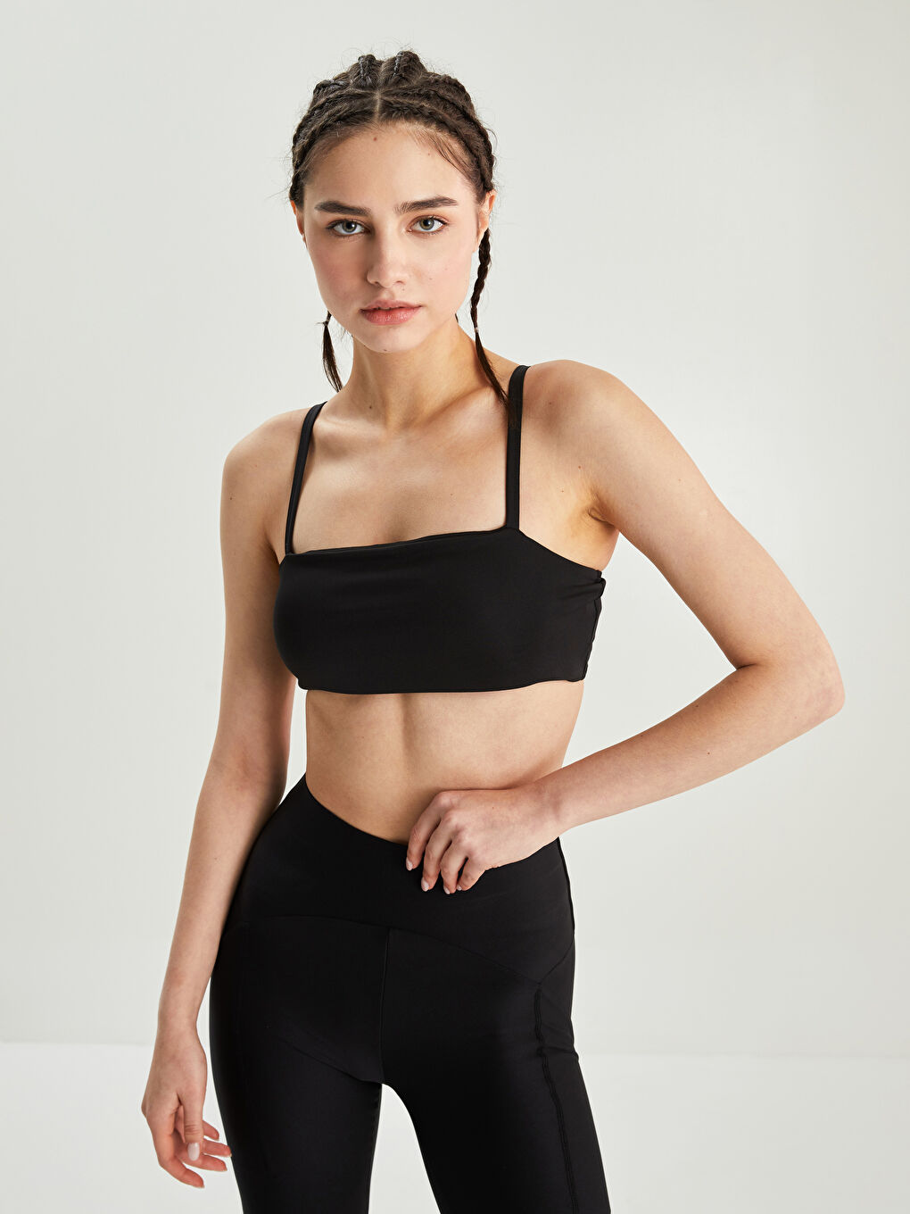 Bustieră Sport cu Bretele Drepte pentru Femei-2