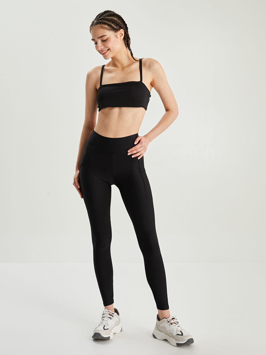 Bustieră Sport cu Bretele Drepte pentru Femei-3