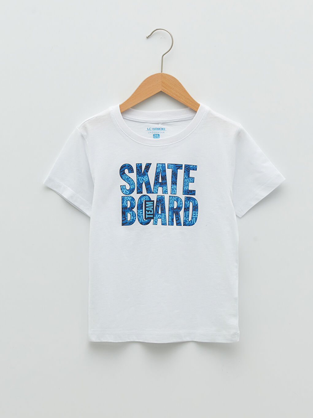 Crew Neck Printed Short Sleeve Boys' Pyjama Set-1