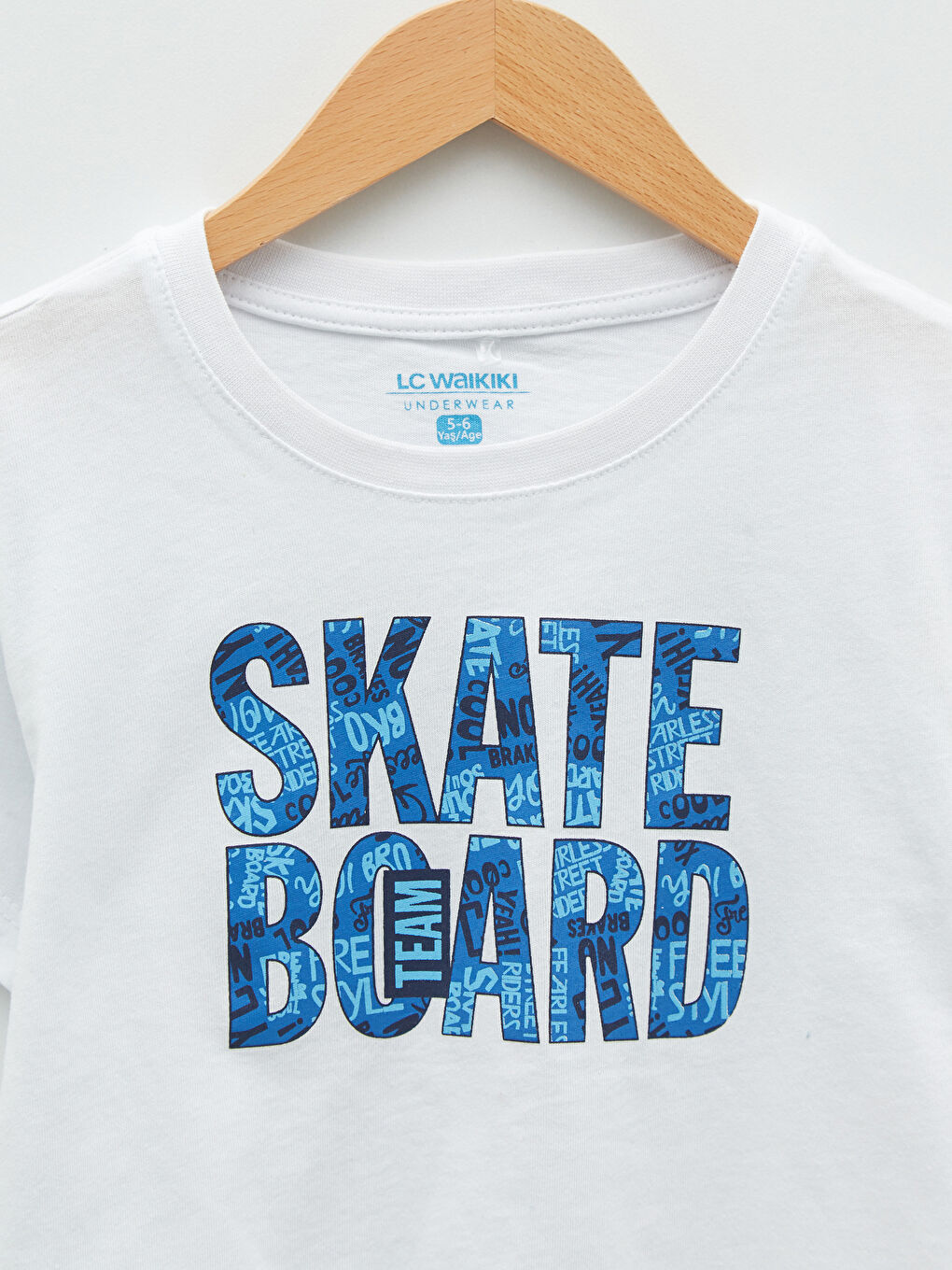 Crew Neck Printed Short Sleeve Boys' Pyjama Set-3