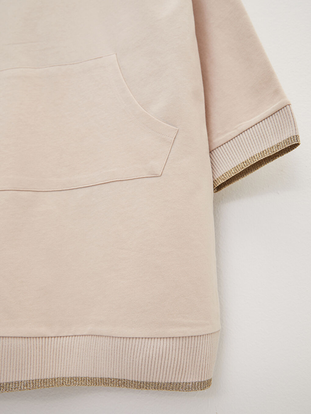 Hooded Plain Long Sleeve Oversize Women's Sweatshirt Tunic-6