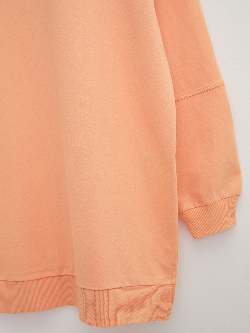 Crew Neck Plain Oversize Women's Sweatshirt Tunic-7