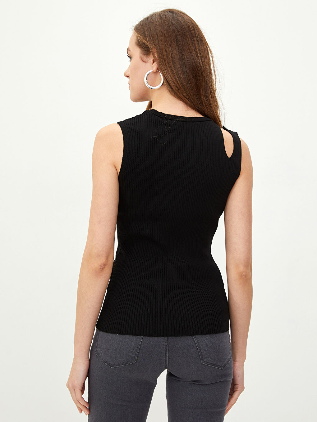 Pull-over Sans Manches Col Rond Tricot Svelte-4